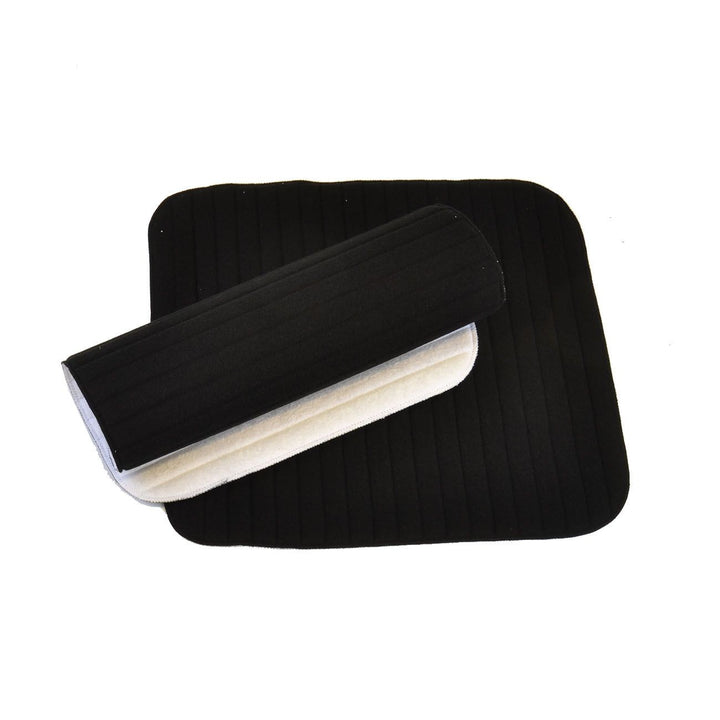Bandage Pads Quilted Pair Horsemaster Black