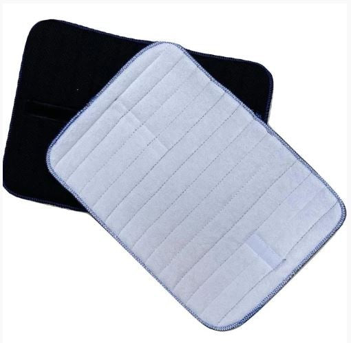 Bandage Pads Quilted Pair Horsemaster Black
