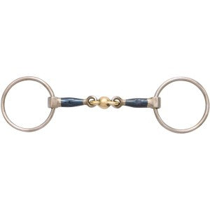 Training Snaffle Loose Ring Blue Alloy 12.5cm 5.0"