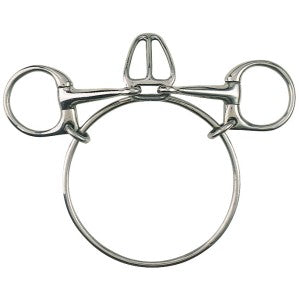 Dexter Race Bit Large Ring Tongue Control Stainless Steel 12.5cm 5.0"