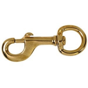 Snap Hook Round Brass 11/8 Inch