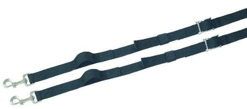 Side Rein Webb & Elastic Black