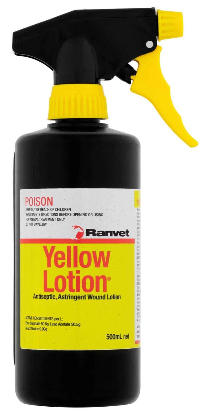 Yellow Lotion Pump Pack Ranvet 500ml