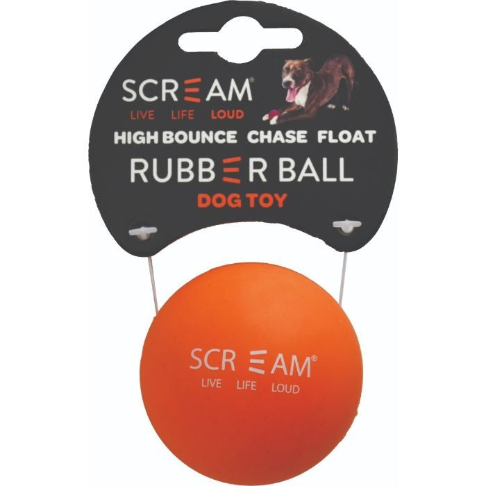 Scream Rubber Dog Ball Ass Colours