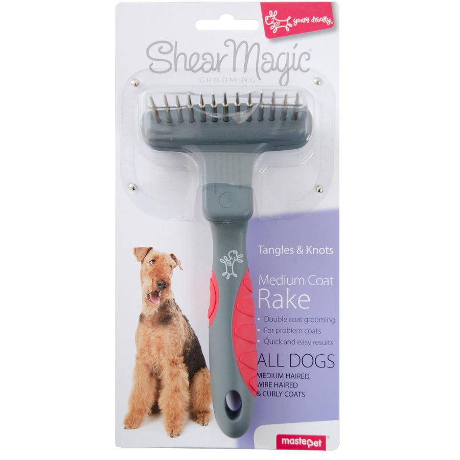 Dog Grooming Rake Coat Shear Magic Medium