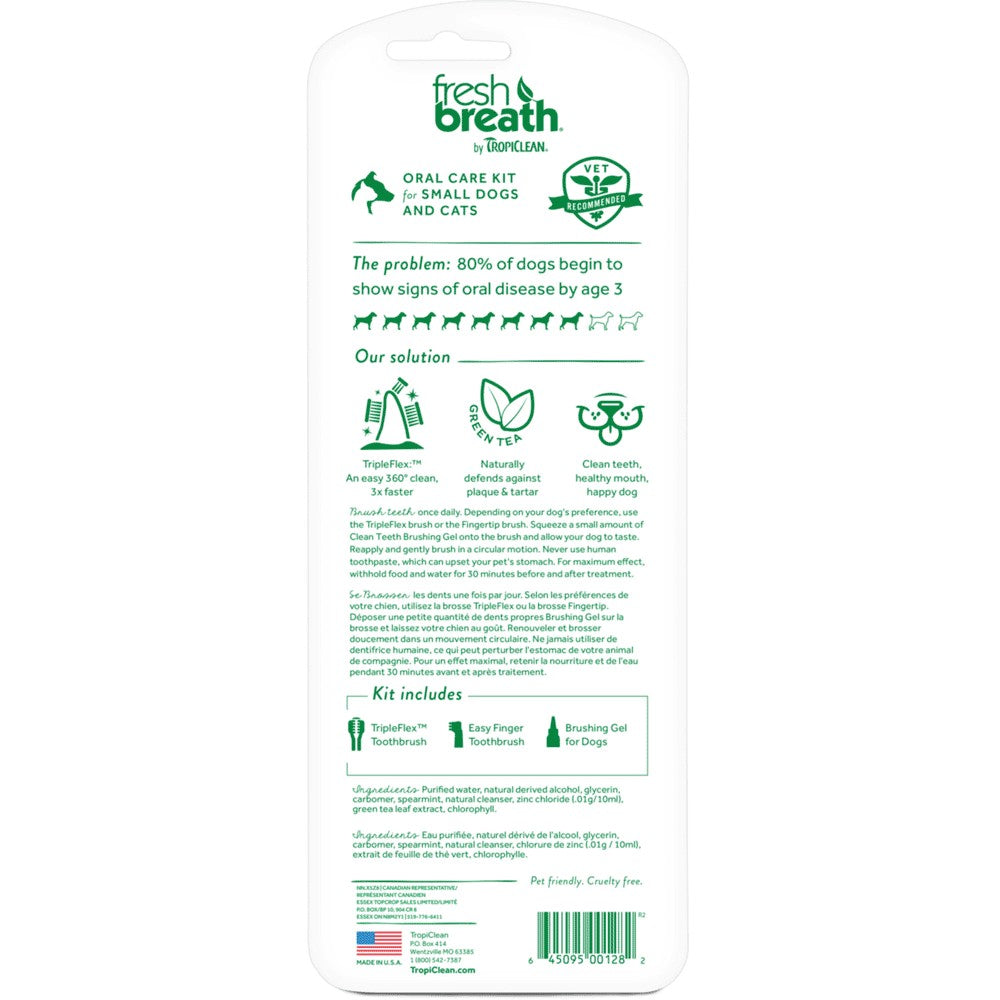 Tropiclean Fresh Breath Oral Care Kit Small