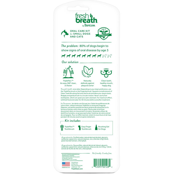 Tropiclean Fresh Breath Oral Care Kit Small