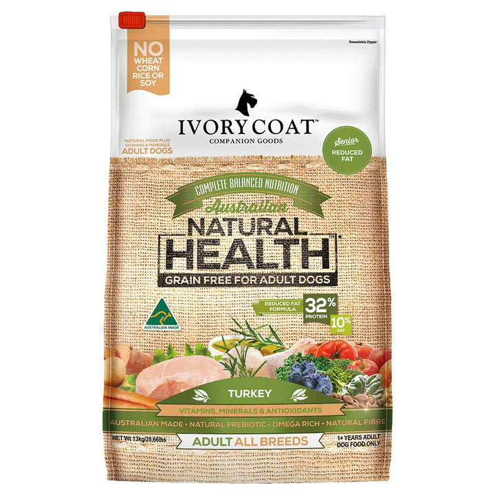 Ivory Coat Dog Grainfree Fat Reduced Turkey 13kg