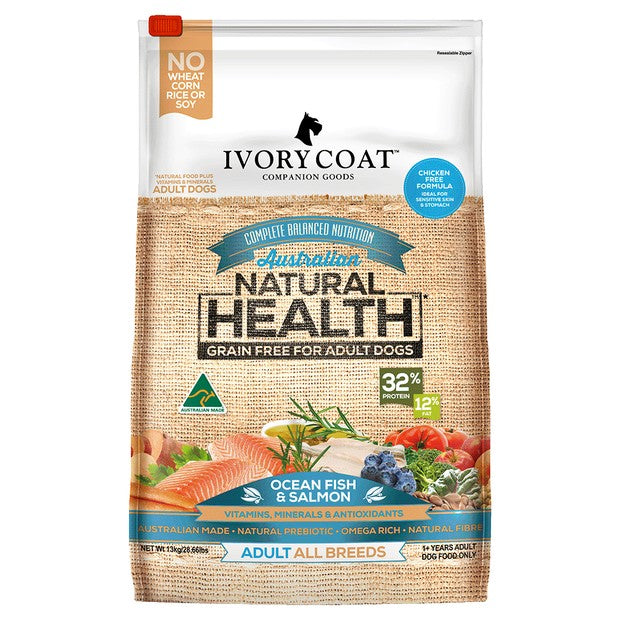 Ivory Coat Dog Grainfree Ocean Fish & Salmon 13kg