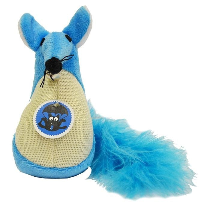 Cat Toy Scream Fatty Mouse Blue