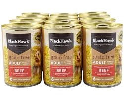 Blackhawk Dog Wet Grainfree Beef 400gm Slab Of 12