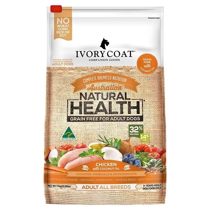 Ivory Coat Dog Grainfree Chicken & Coconut Oil 13kg