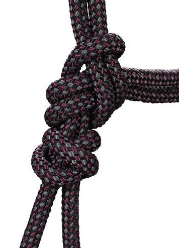 Halter Rope & 10ft Lead Pro Choice Black & Charcoal & Burgundy