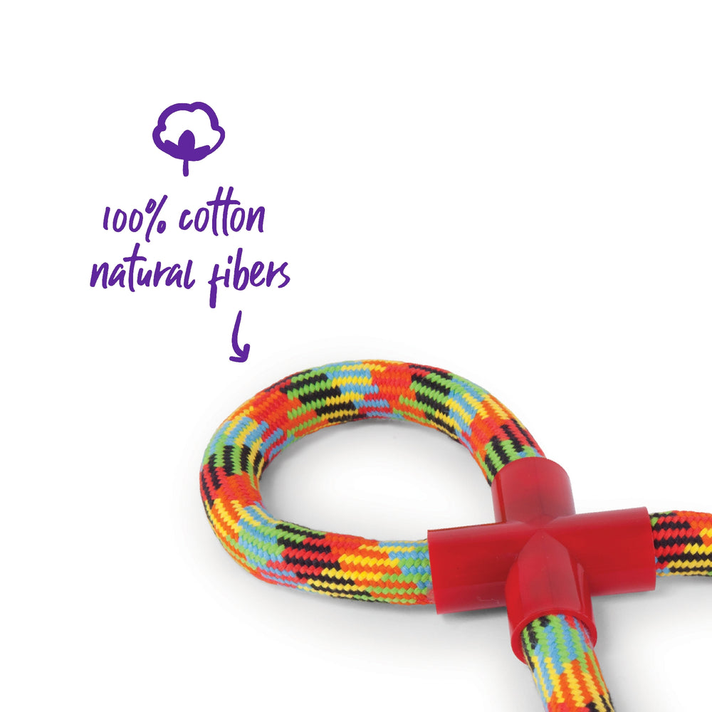 Kazoo Dog Toy Braided Rope Figure Eight Tug