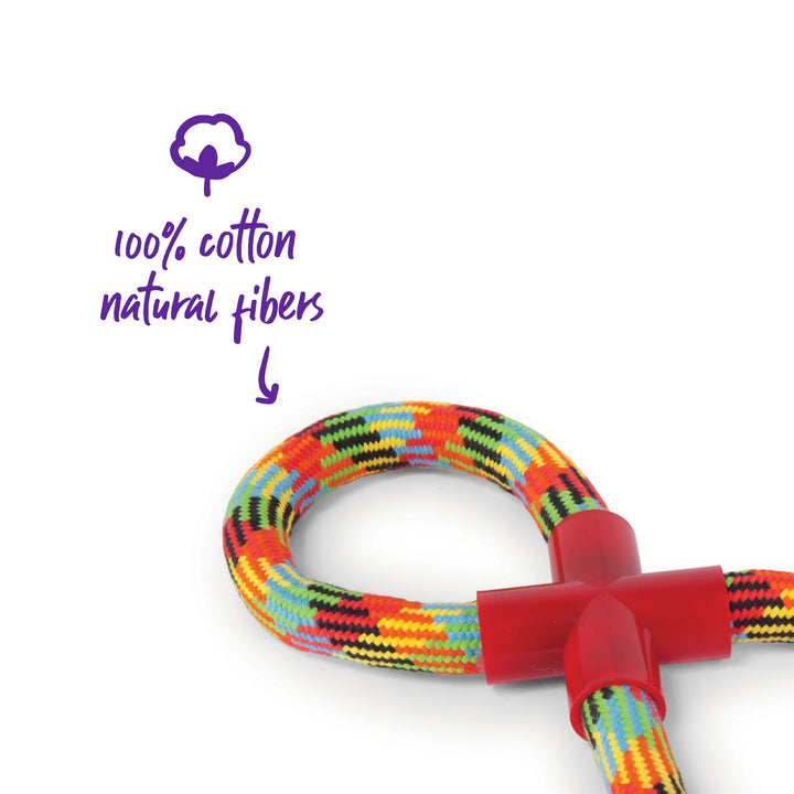 Kazoo Dog Toy Braided Rope Figure Eight Tug