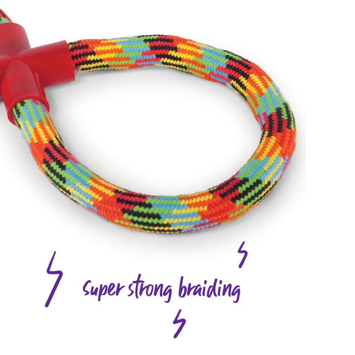 Kazoo Dog Toy Braided Rope Figure Eight Tug