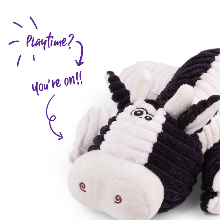 Kazoo Dog Toy Furries Funky Cow Medium