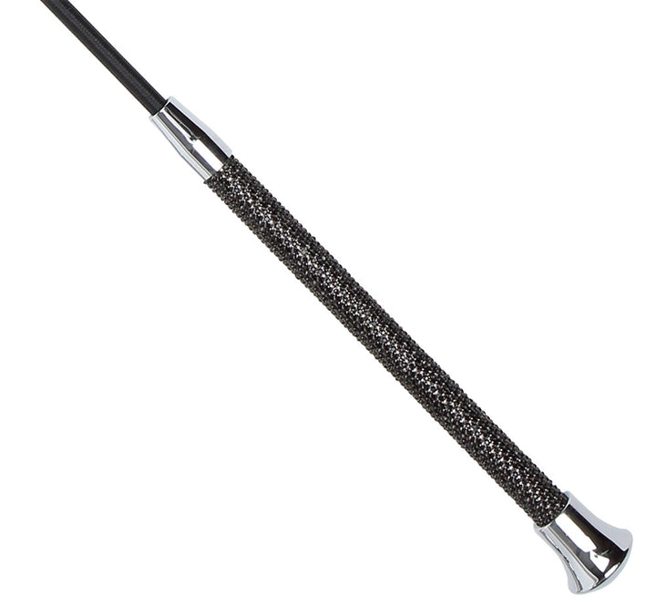 Whip Riding Crop Bling 65cm Black