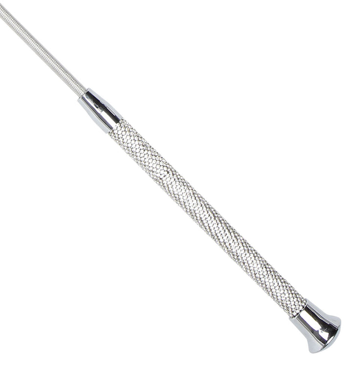 Whip Riding Crop Bling 65cm Silver