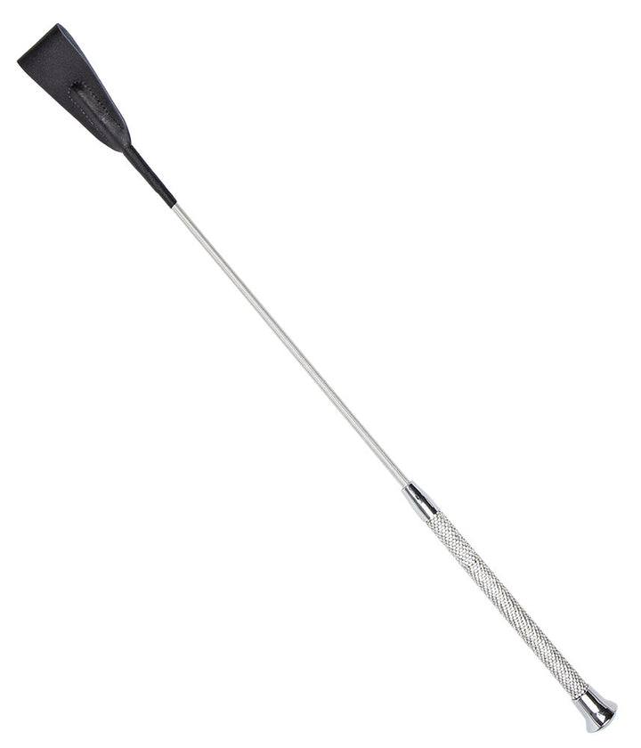 Whip Riding Crop Bling 65cm Silver