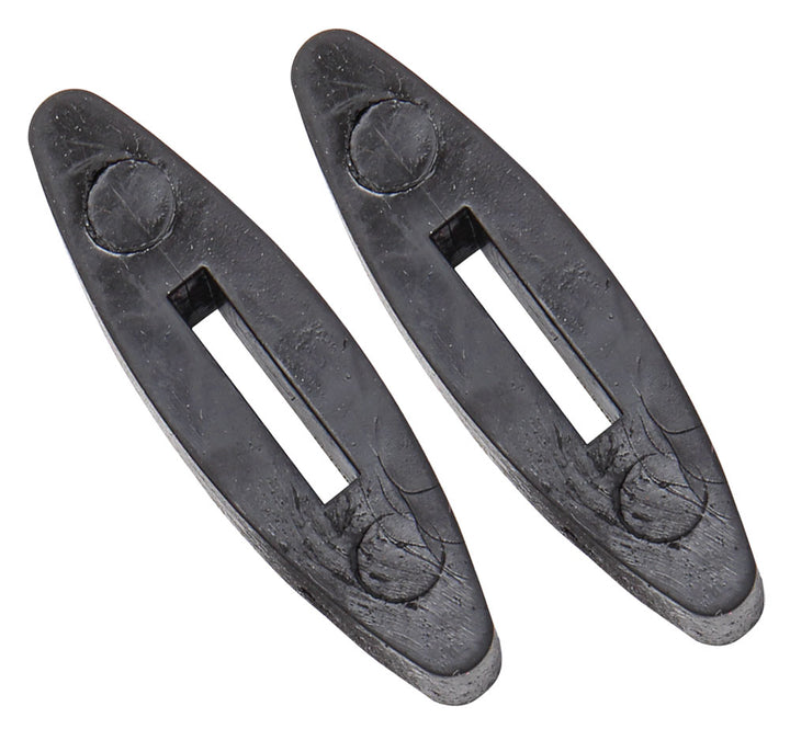 Rein Stops Rubber Gel Pair Black