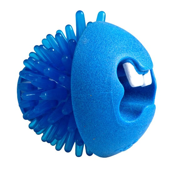 Rogz Dog Toy Fred Treat Ball Blue