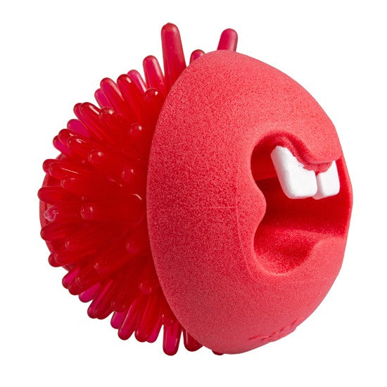 Rogz Dog Toy Fred Treat Ball Red