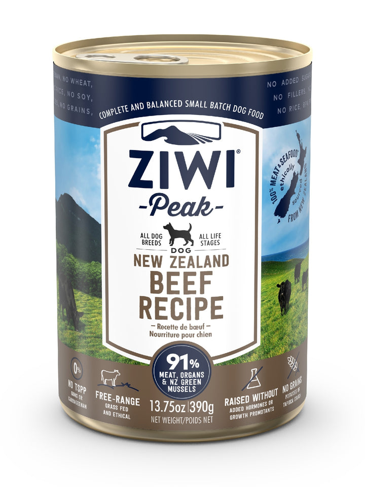 Ziwi Peak Dog Food Can Beef 390gm