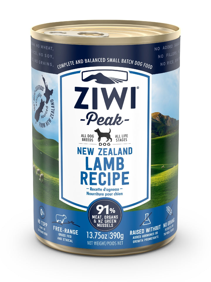 Ziwi Peak Dog Food Can Lamb 390gm