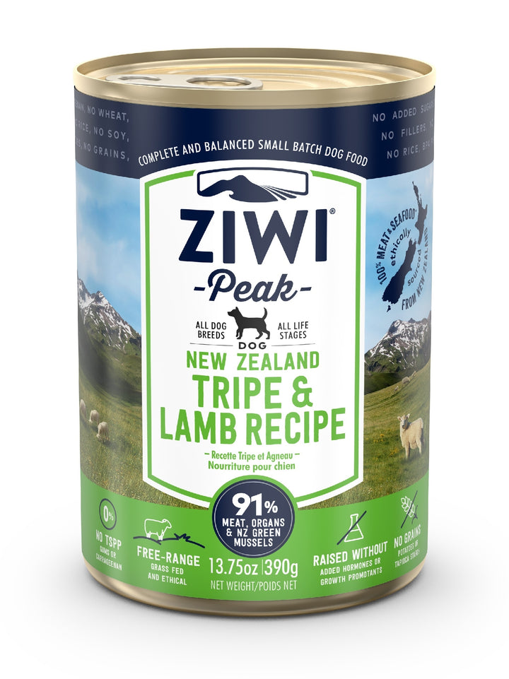 Ziwi Peak Dog Food Can Tripe & Lamb 390gm