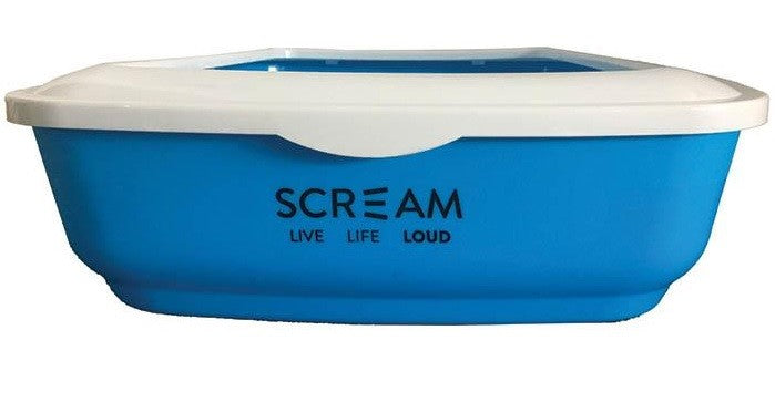 Littertray Scream Rectangle 50cmx35cmx14cm Loud Blue