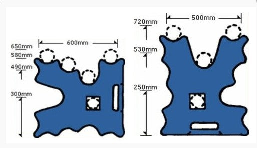 Jump Agboss Cavaletti Pair Blue