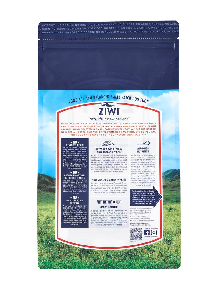 Ziwi Peak Air Dried Dog Food Venison 454gm
