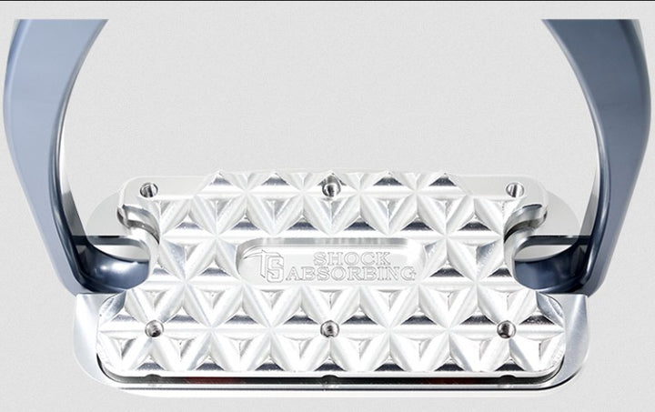 Tech Stirrup Irons Siena Jumping & Cross Country Cushioned Siena Plus Red