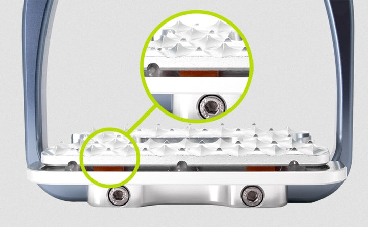 Tech Stirrup Irons Siena Jumping & Cross Country Cushioned Siena Plus Red