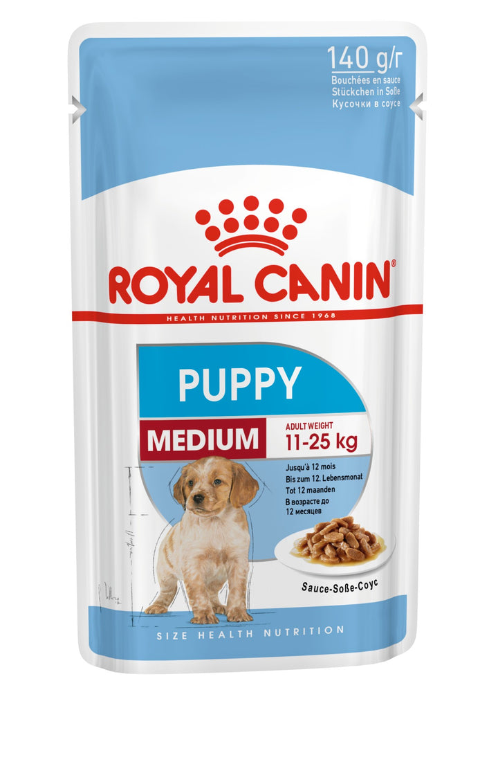 Royal Canin Dog Wet Medium Puppy 140gm Box Of 10
