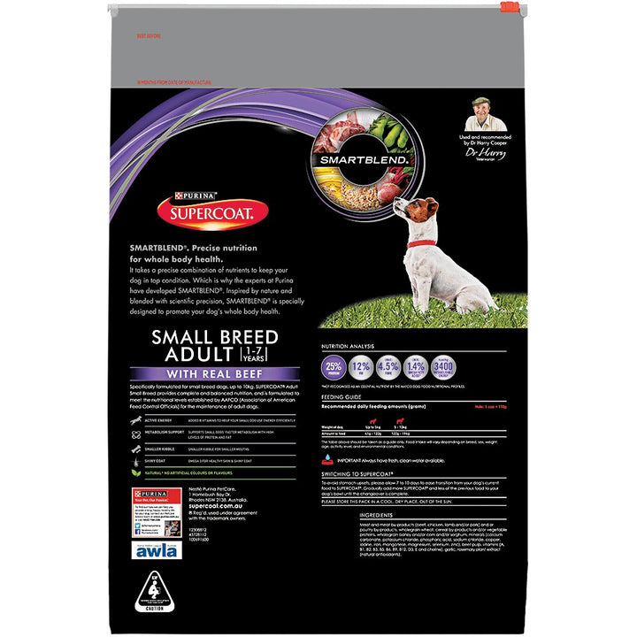 Supercoat Purina Dog Adult Small Beef 2.8kg