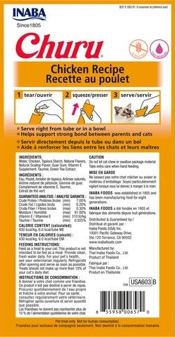 Treat Cat Inaba Churu Tube Chicken Recipe