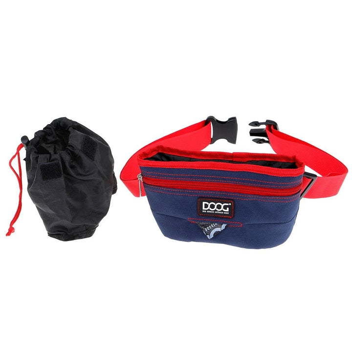 Doog Treat Pouch Navy & Red Large