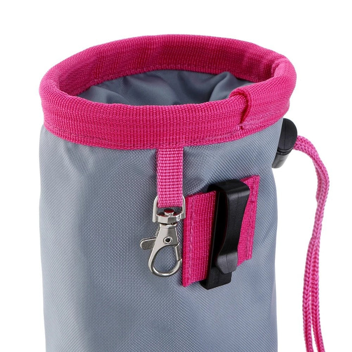Doog Treat Pouch Grey & Pink Mini