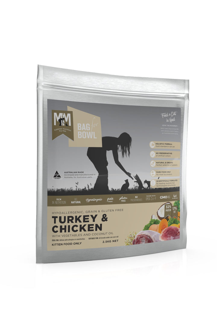 Meals For Mutts Cat Kitten Grainfree Chicken & Turkey 2.5kg