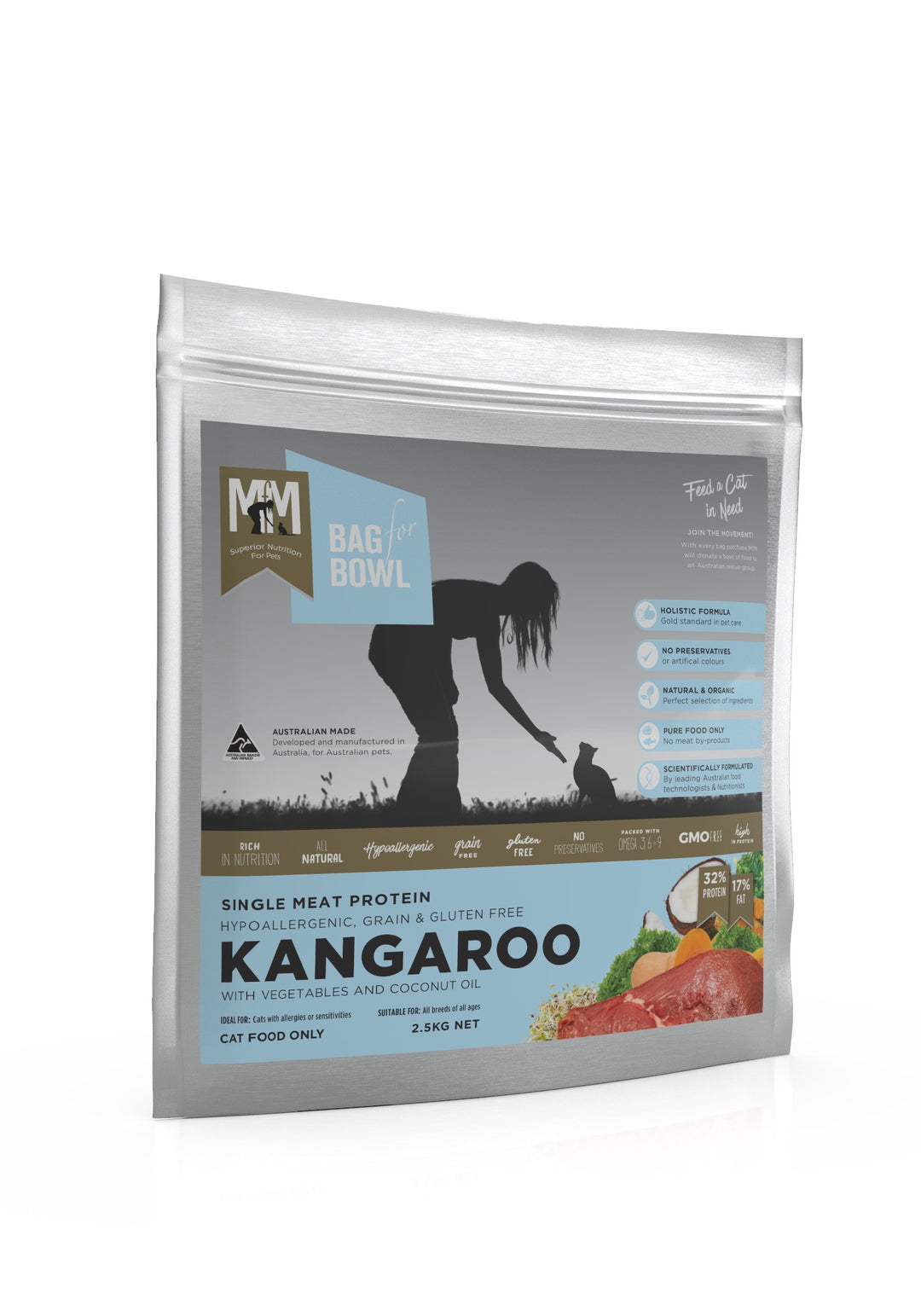 Meals For Mutts Cat Single Protein Kangaroo 2.5kg