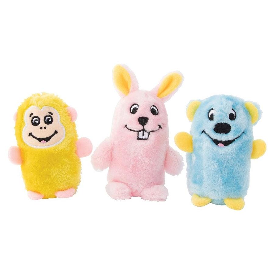 Zippy Paws Squeakie Crawlers Bear Bunny Monkey Set Of 3