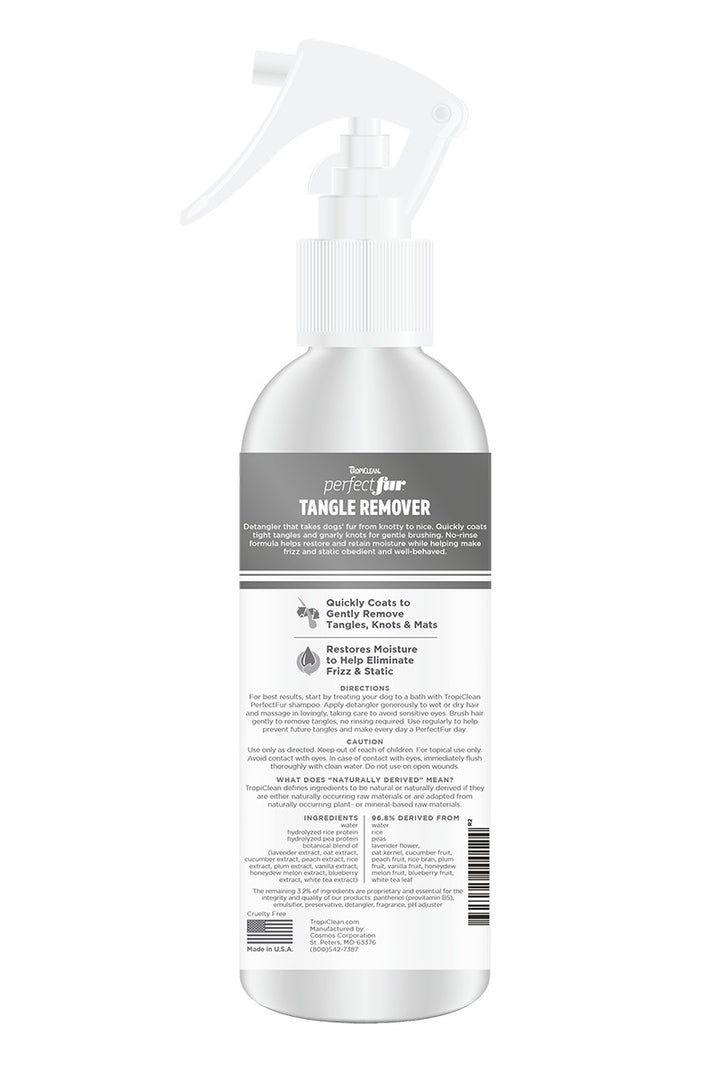 Tropiclean Perfect Fur Tangle Remover Spray 236ml