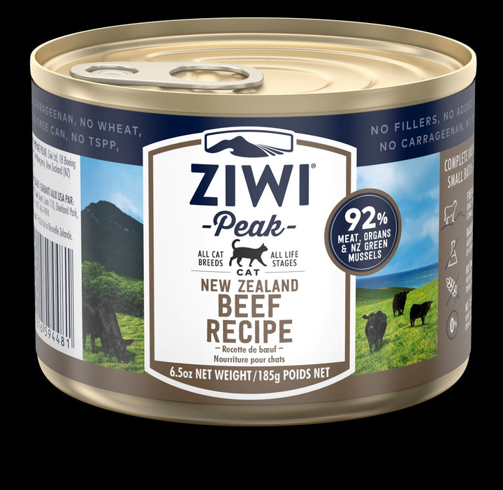 Ziwi Peak Cat Food Can Beef 185gm