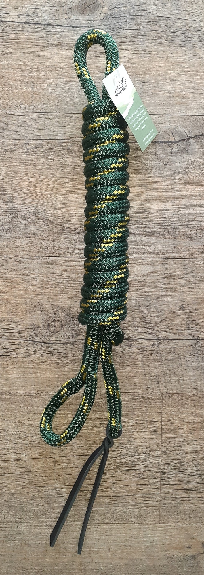 Training Lead Nungar Clipless 12mm 12ft Green & Gold