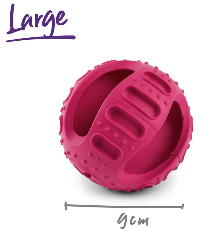Kazoo Dog Toy Chew & Treat Enrichment Ball Large