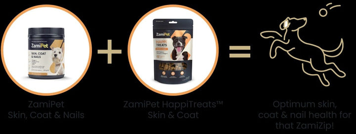 Zamipet Dog Happitreats Skin & Coat 200gm