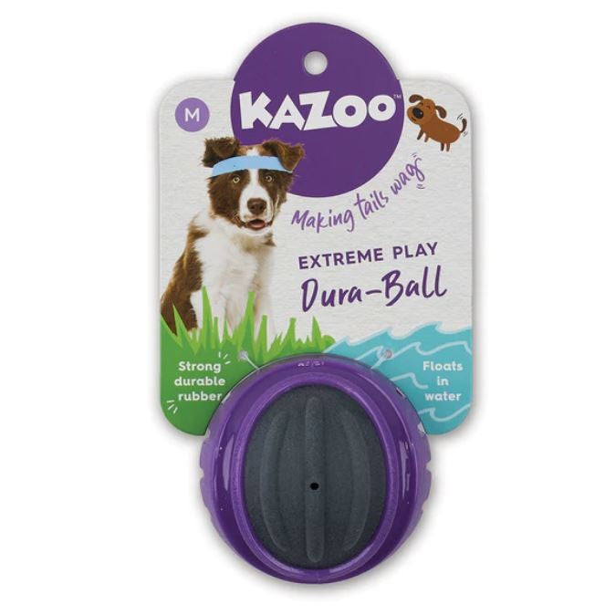 Kazoo Dog Toy Extreme Play Duraball Medium