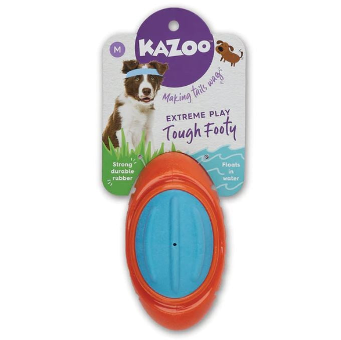 Kazoo Dog Toy Extreme Play Tough Footy Medium
